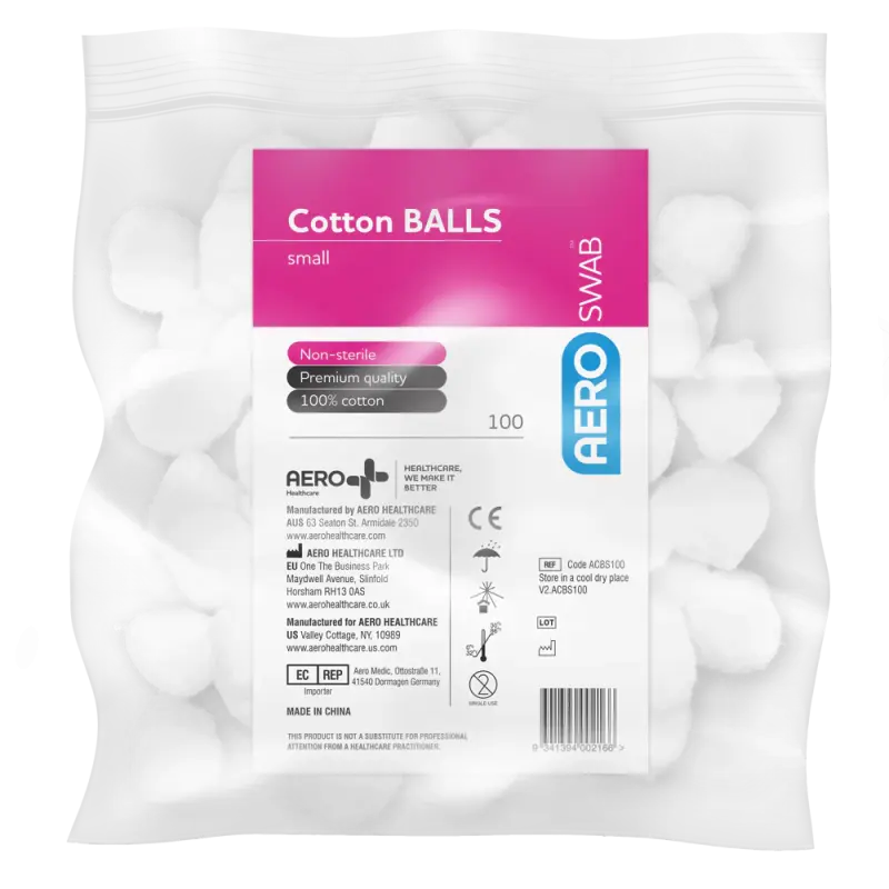 Small Cotton Balls Bag/100